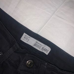 TOPSHOP Jamie High Waist Black Flare Jeans